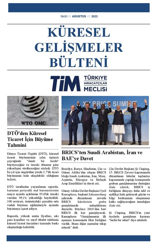 16-31 Ağustos 2023 Bülteni 